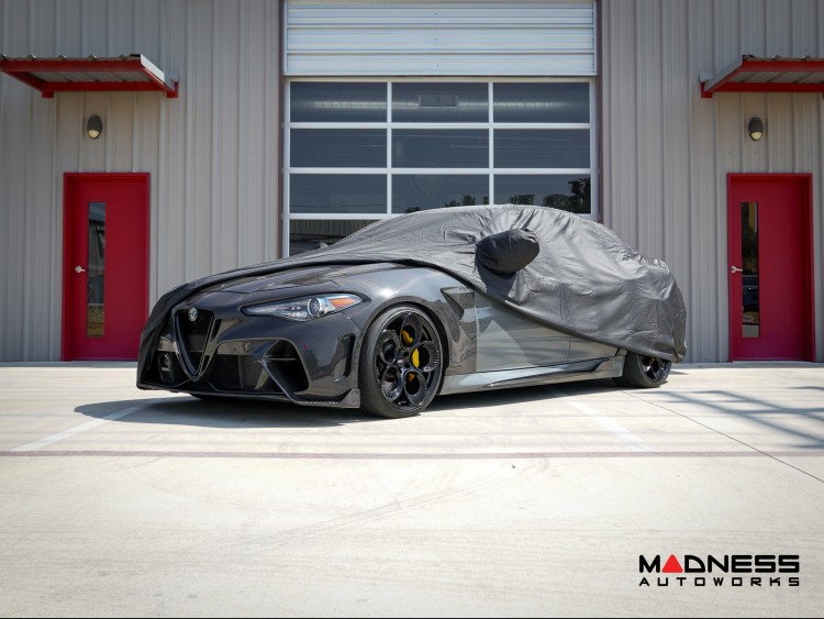 Alfa Romeo Giulia Multi Layer Black Satin Car Cover Indoor/Outdoor